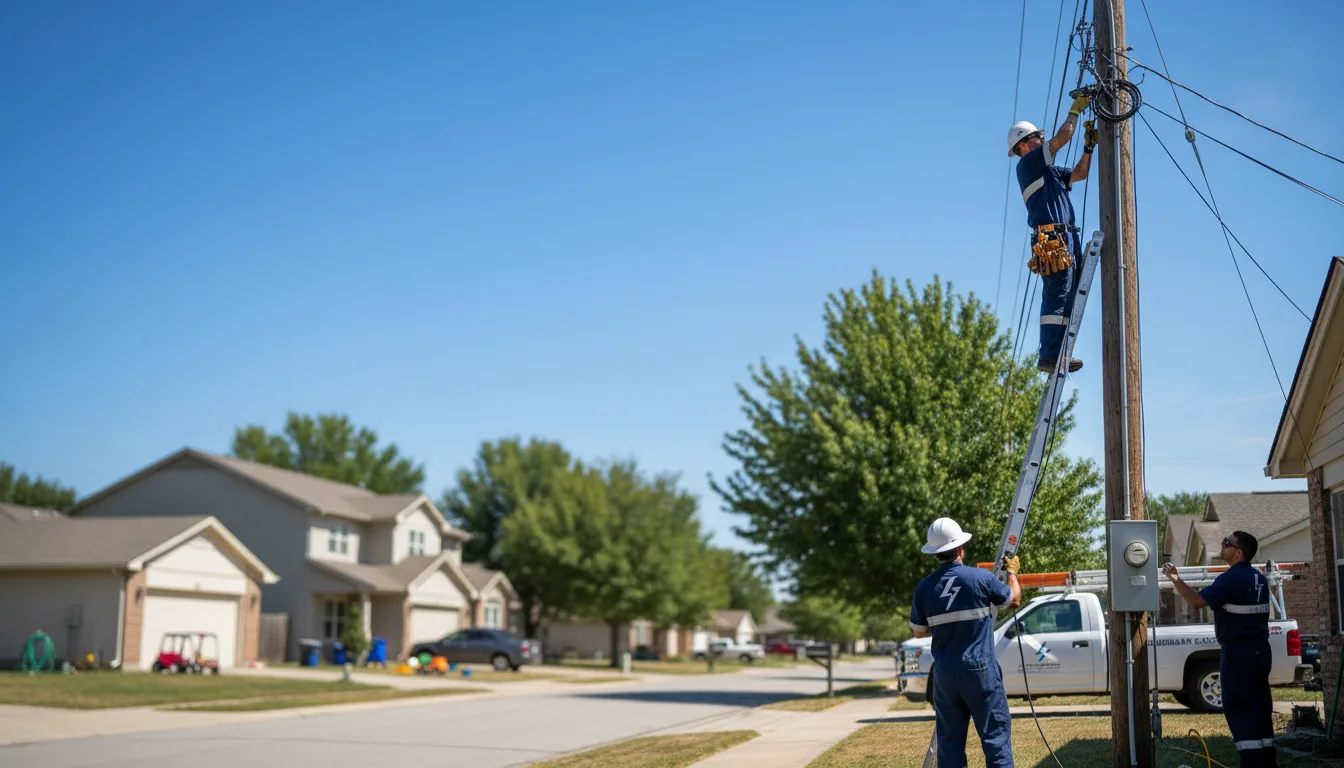 Residential electrician providing installation services in Glasston, ND